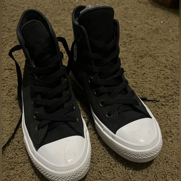 ⭐️RARE! Converse Chuck Taylor High Top With Lunarlon in Black/White - Picture 2 of 8
